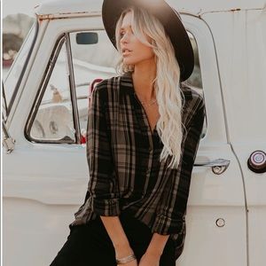 Plaid button up